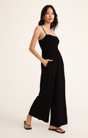 Savelo Beachside Smocked Jumpsuit