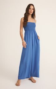 Savelo Beachside Smocked Jumpsuit