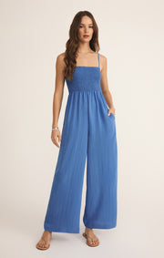 Savelo Beachside Smocked Jumpsuit