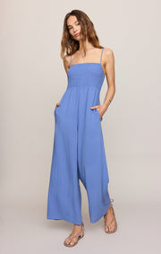 Savelo Beachside Smocked Jumpsuit