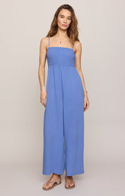 Savelo Beachside Smocked Jumpsuit