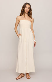 Savelo Beachside Smocked Jumpsuit