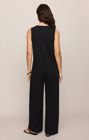 Savelo Solace Textured Slub Jumpsuit