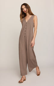 Savelo Solace Textured Slub Jumpsuit