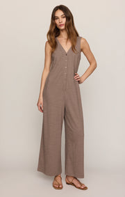 Savelo Solace Textured Slub Jumpsuit