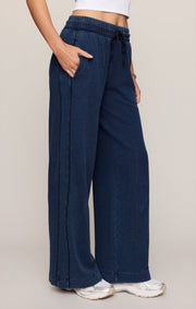 Savelo Sport Stripe Knit Denim Pant