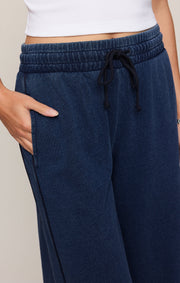 Savelo Sport Stripe Knit Denim Pant