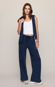 Savelo Sport Stripe Knit Denim Pant