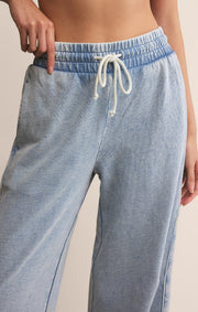 Savelo Sport Stripe Knit Denim Pant