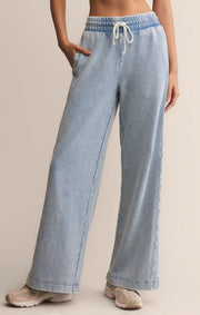 Savelo Sport Stripe Knit Denim Pant