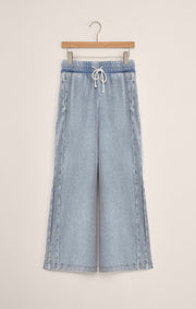 Savelo Sport Stripe Knit Denim Pant