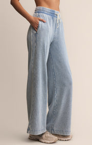 Savelo Sport Stripe Knit Denim Pant