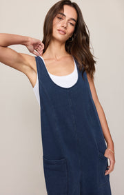 Savelo Dream All Day Knit Denim Overall