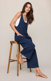 Savelo Dream All Day Knit Denim Overall