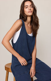 Savelo Dream All Day Knit Denim Overall