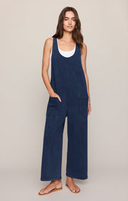 Savelo Dream All Day Knit Denim Overall