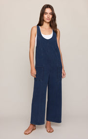 Savelo Dream All Day Knit Denim Overall