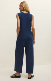 Savelo Fiona Jersey Denim Jumpsuit