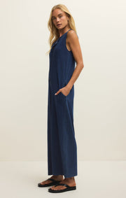 Savelo Fiona Jersey Denim Jumpsuit
