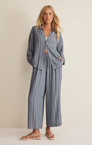 Savelo The Perfect Striped Linen Pant