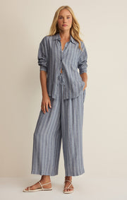 Savelo The Perfect Striped Linen Pant