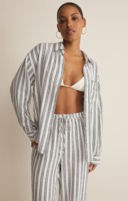 Savelo The Perfect Striped Linen Pant