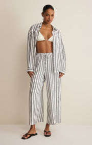 Savelo The Perfect Striped Linen Pant