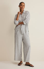 Savelo The Perfect Striped Linen Pant