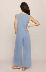 Savelo Solace Jersey Denim Jumpsuit