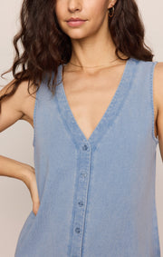 Savelo Solace Jersey Denim Jumpsuit