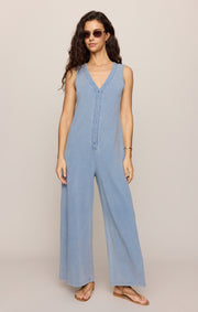 Savelo Solace Jersey Denim Jumpsuit