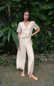 Savelo Sea Esta Embroidered Pant