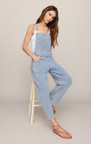 Savelo Pipeline Knit Denim Overalls