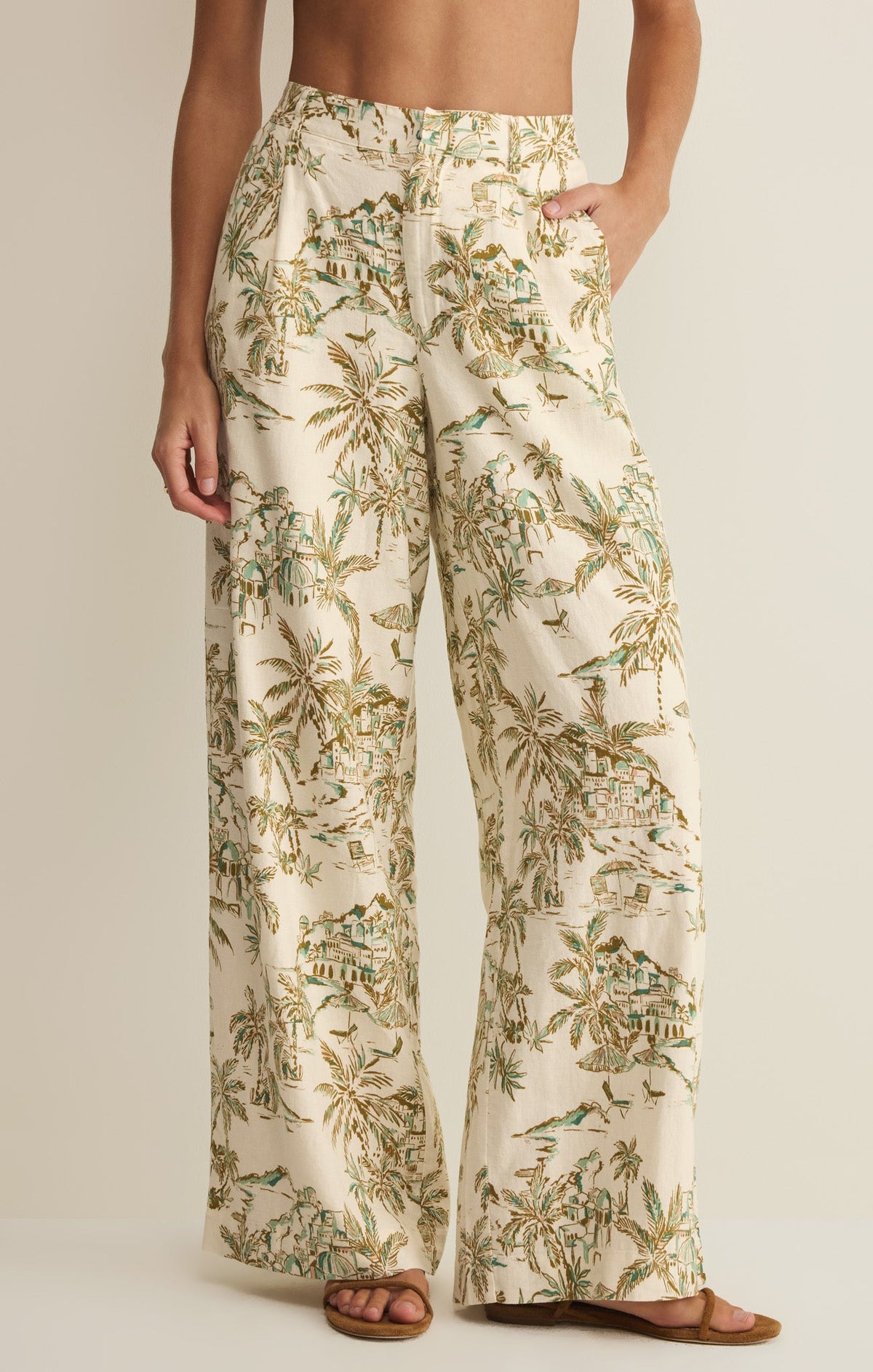 Savelo Overlook Tiki Linen Pant