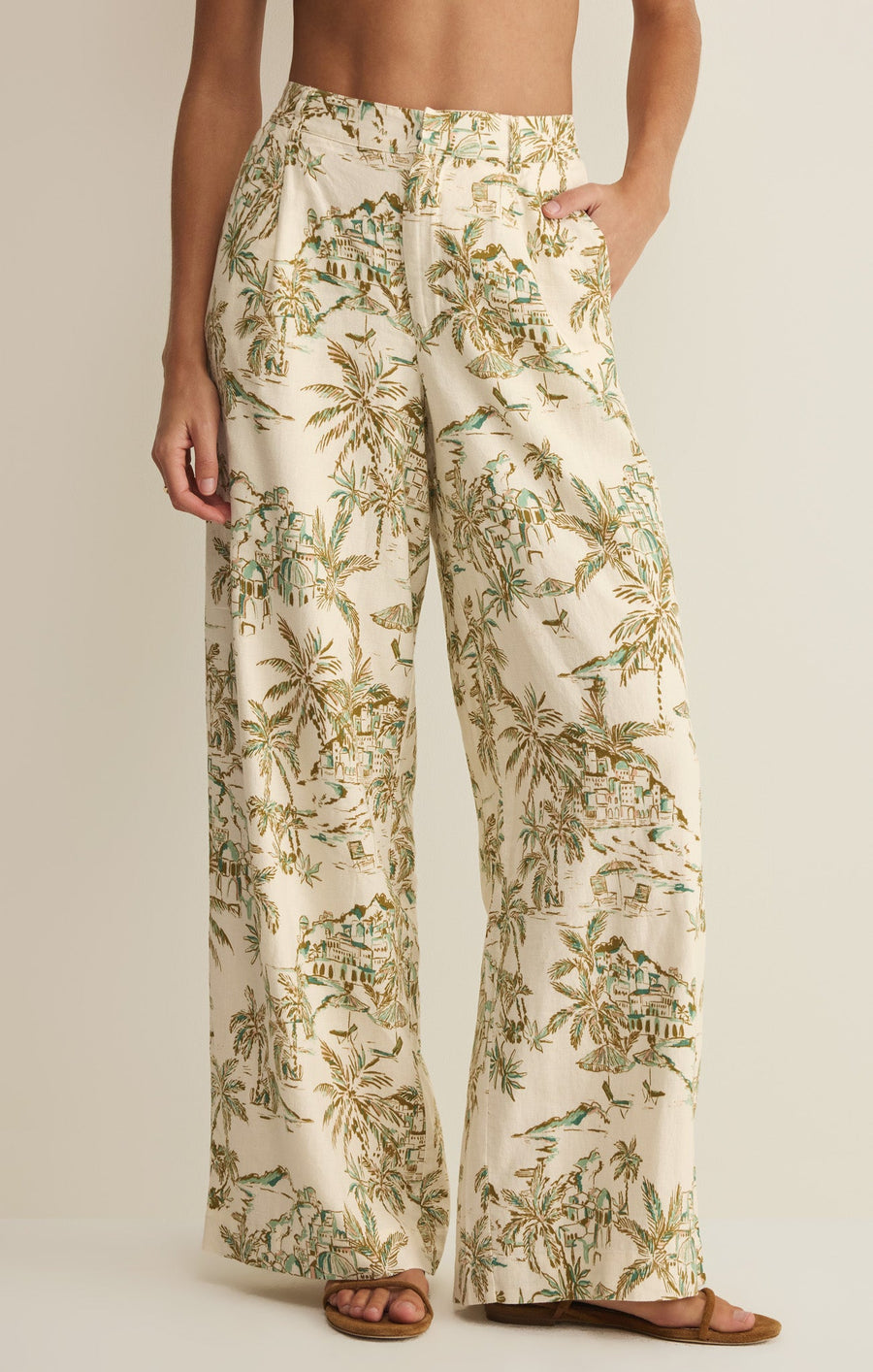 Savelo Overlook Tiki Linen Pant