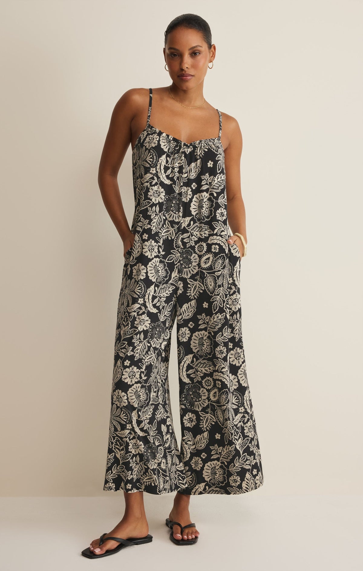 Savelo Day Off Luz Floral Jumpsuit