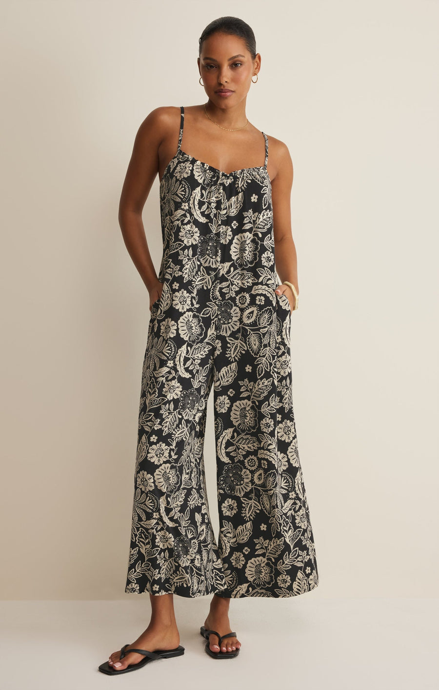 Savelo Day Off Luz Floral Jumpsuit
