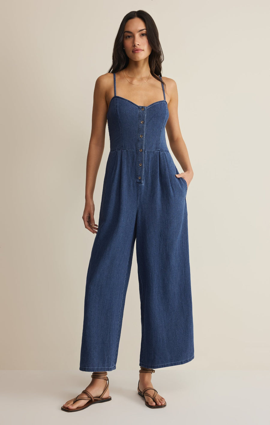 Savelo Angel Eyes Twill Jumpsuit