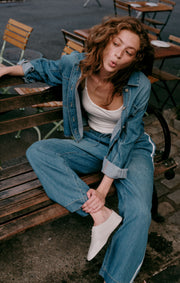 Savelo The Sidelines Denim Track Pant