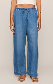 Savelo The Sidelines Denim Track Pant