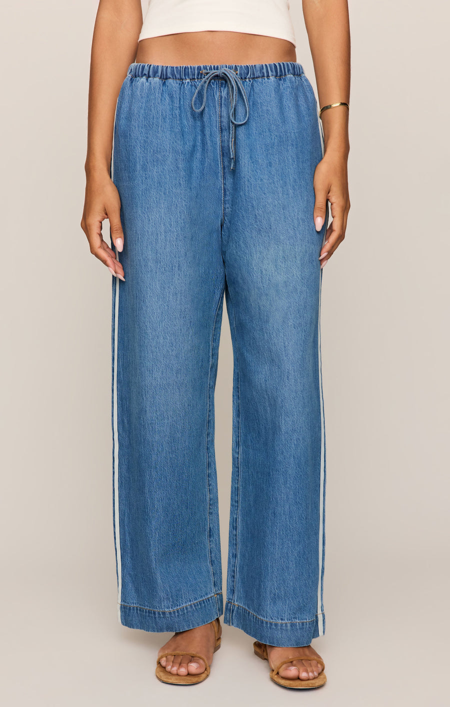 Savelo The Sidelines Denim Track Pant