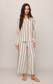 Savelo The Perfect Linen Striped Pant
