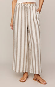 Savelo The Perfect Linen Striped Pant