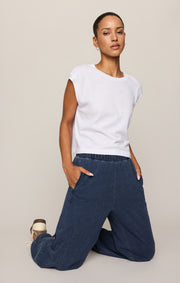 Savelo Janie Knit Denim Jogger