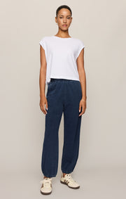 Savelo Janie Knit Denim Jogger