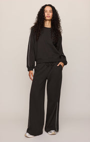 Savelo Sport Stripe Knit Denim Pant