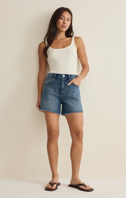 Savelo Jonah Mid-Rise Denim Short