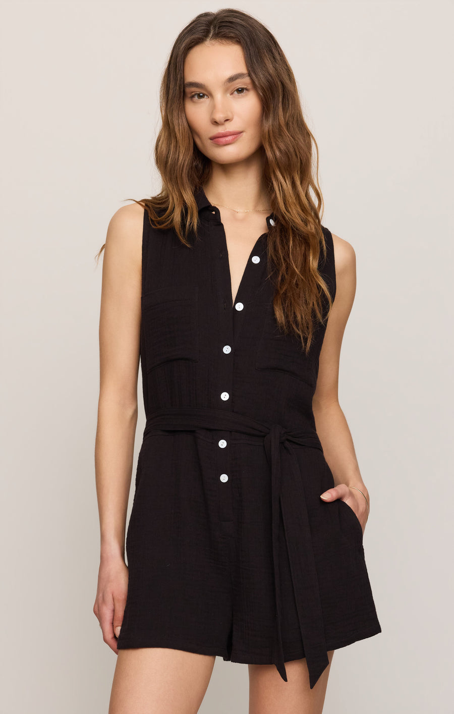 Savelo New Light Airy Gauze Romper