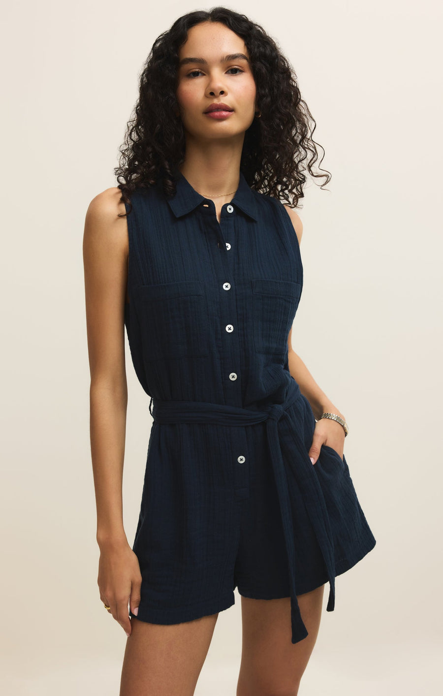Savelo New Light Airy Gauze Romper