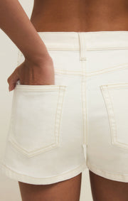 Savelo Camila High-Rise A-Line Denim Short